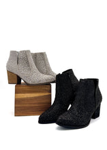 Load image into Gallery viewer, Shine Star Rhinestone Bootie in Silver