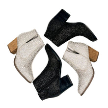 Load image into Gallery viewer, Shine Star Rhinestone Bootie in Silver