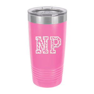 Leopard NP Pink 20oz Tumbler