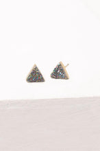 Load image into Gallery viewer, Kyra Multicolored Druzy Stud Earrings