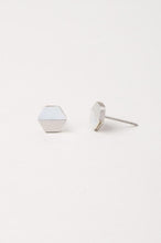 Load image into Gallery viewer, Dorothy Hexagon Shell Stud Earrings