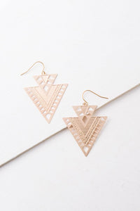 CiCi Gold Geometric Dangle Earrings