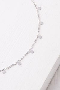 Evelyn Silver Drop Necklace