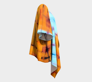 Orange You Tie-Dye kimono