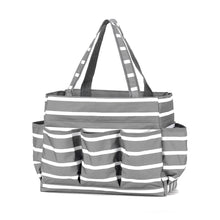 Load image into Gallery viewer, Grey Stripe Carry All Bag