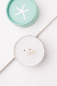 Ada Gold Heart Ring