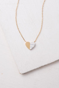 Alexis Gold Heart Necklace