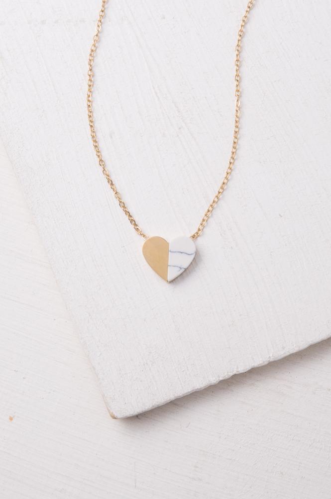 Alexis Gold Heart Necklace