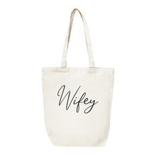 Load image into Gallery viewer, Wifey Canvas Tote