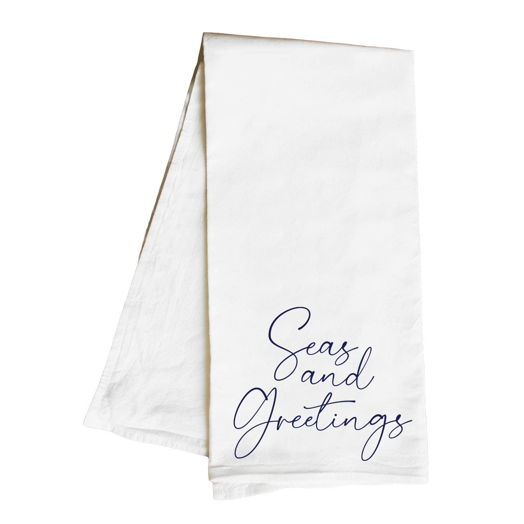 Seas and Greetings Hand Towel