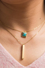 Load image into Gallery viewer, Give Justice Gold Bar Necklace