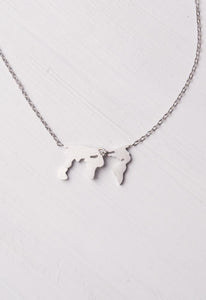 Eliana Silver World Necklace