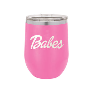 Babes Pink 12oz Insulated Tumbler