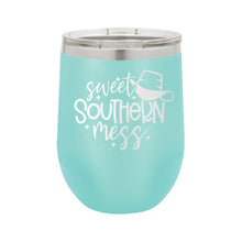 Load image into Gallery viewer, Sweet Southern Mess Teal 12oz Insulated Tumbler