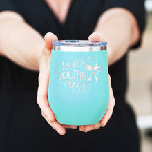 Load image into Gallery viewer, Sweet Southern Mess Teal 12oz Insulated Tumbler