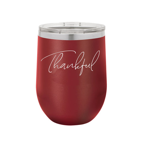 Thankful Garnet 12oz. Insulated Tumbler