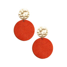 Load image into Gallery viewer, Burnt Orange Natalie  Earrings