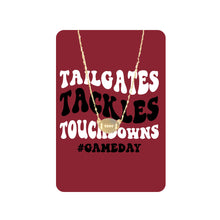 Load image into Gallery viewer, Garnet Tailgates, Tackles, Touchdowns Keepsake Card