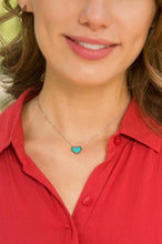 Load image into Gallery viewer, Bay Turquoise Heart Necklace