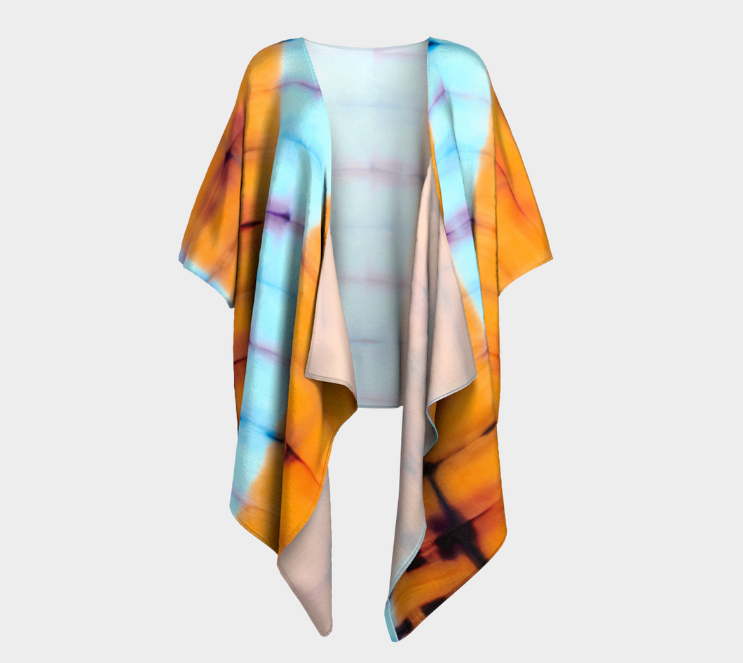 Orange You Tie-Dye kimono