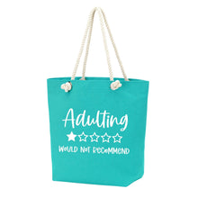 Load image into Gallery viewer, Adulting Castaway Tote