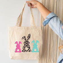 Load image into Gallery viewer, Bunny Canvas Tote