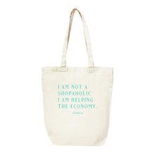 Load image into Gallery viewer, I am Not a Shopaholic Canvas Tote