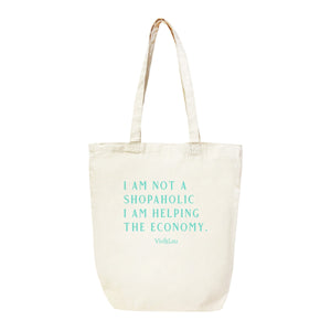 I am Not a Shopaholic Canvas Tote