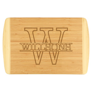 Name Two-Tone Cutting Board