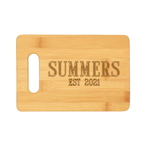 EST. Year Bamboo Bar Cutting Board