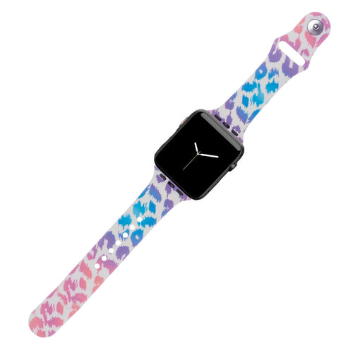 Rainbow Leopard Watch Band