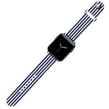 Load image into Gallery viewer, Navy Stripe Watch Band