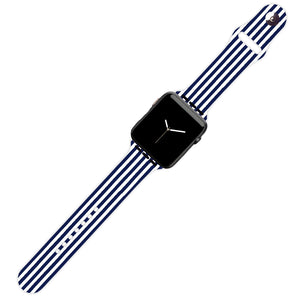 Navy Stripe Watch Band