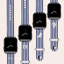 Load image into Gallery viewer, Navy Stripe Watch Band