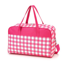 Load image into Gallery viewer, Hot Pink Check Travel Bag