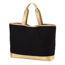 Load image into Gallery viewer, Black Cabana Tote