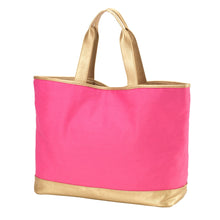 Load image into Gallery viewer, Hot Pink Cabana Tote