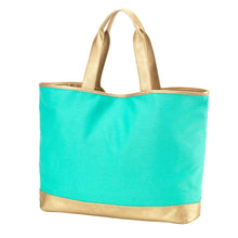 Load image into Gallery viewer, Mint Cabana Tote