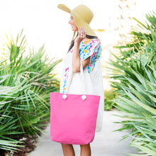 Load image into Gallery viewer, Hot Pink Castaway Tote