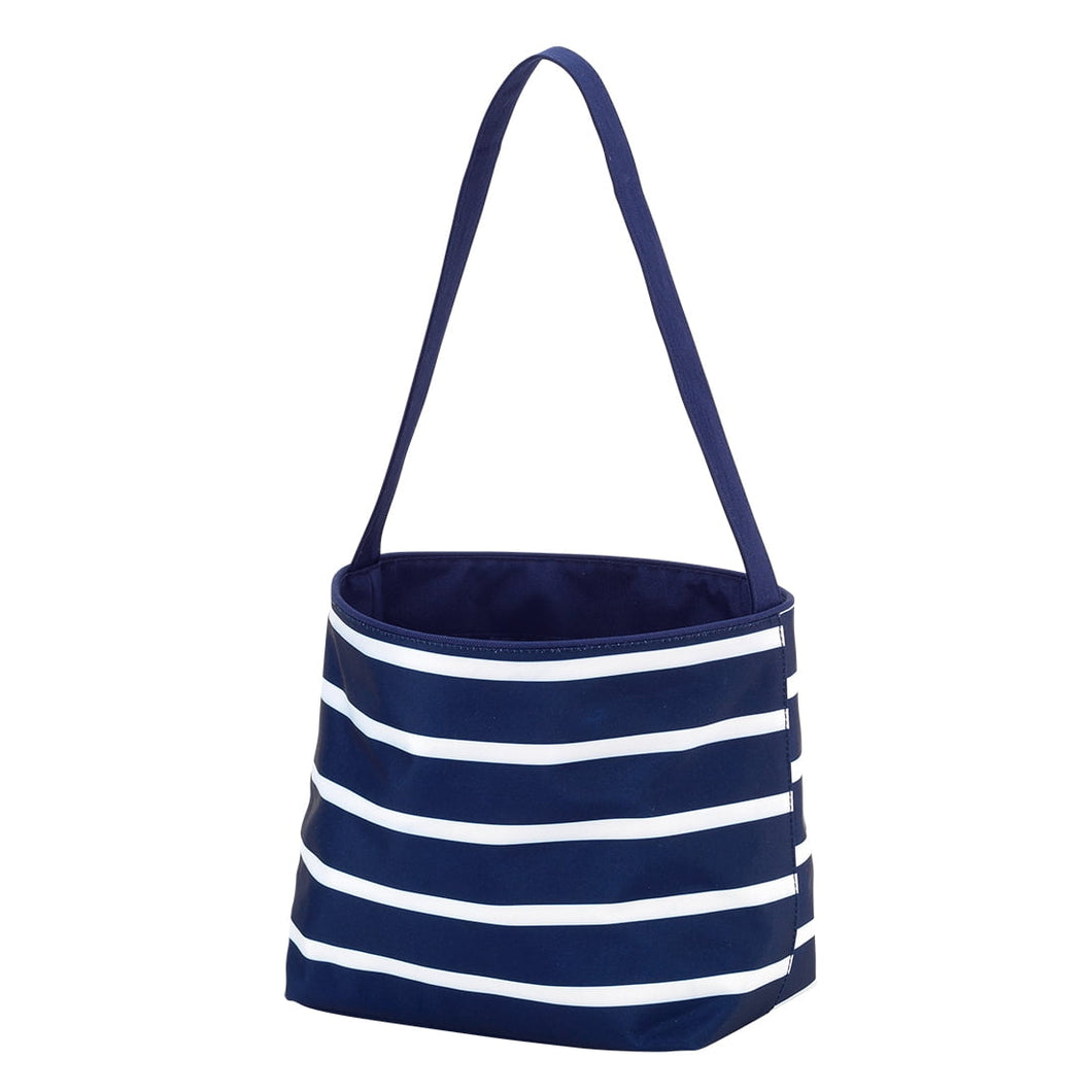 Navy Stripe Easter Bucket