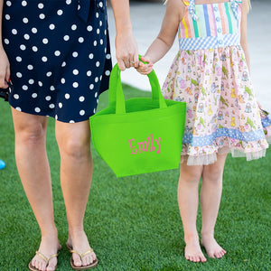 Green Felt Easter Bucket