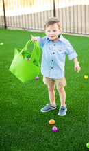 Load image into Gallery viewer, Green Felt Easter Bucket