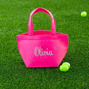 Hot Pink Felt Easter Bucket