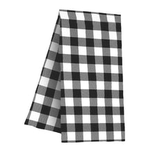 Load image into Gallery viewer, Black Buffalo Check Hand Towel