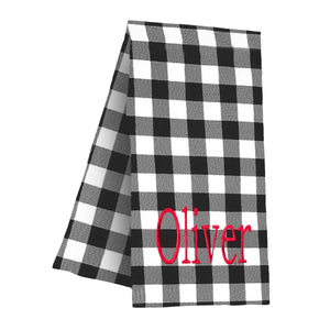 Black Buffalo Check Hand Towel