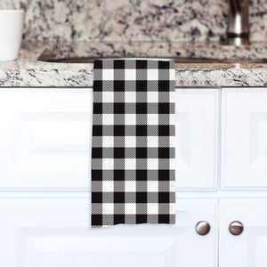 Black Buffalo Check Hand Towel