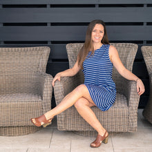 Load image into Gallery viewer, Navy Stripe Dress