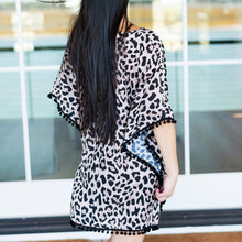 Load image into Gallery viewer, Wild Side Leopard Pom-Pom Cover Up