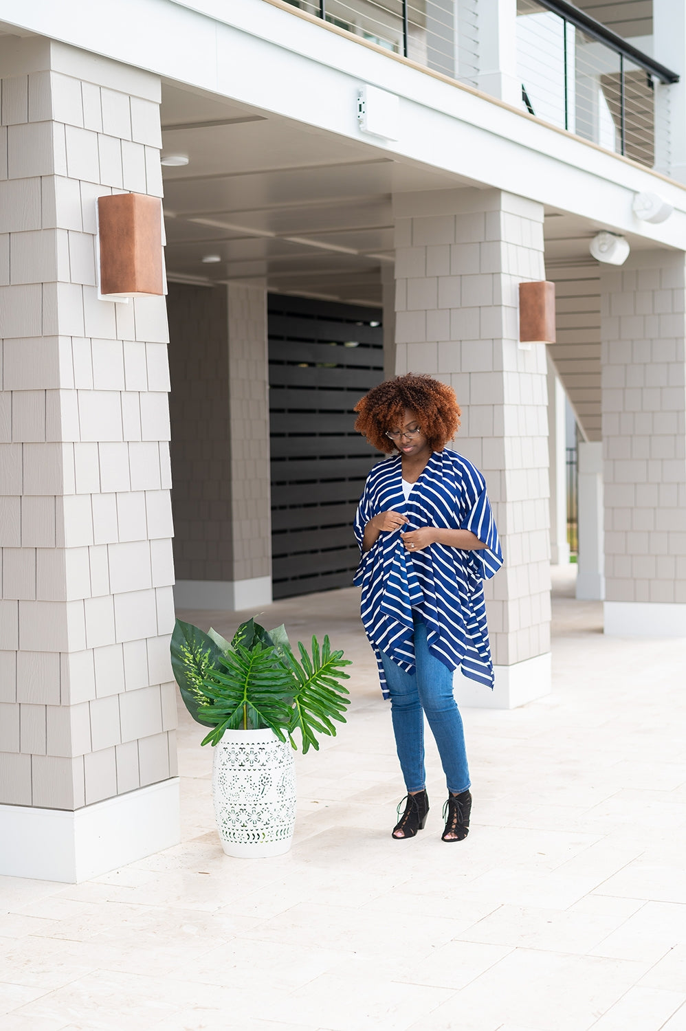 Navy Stripe Emma Top