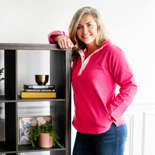 Load image into Gallery viewer, Hot Pink Stripe Savannah Pullover